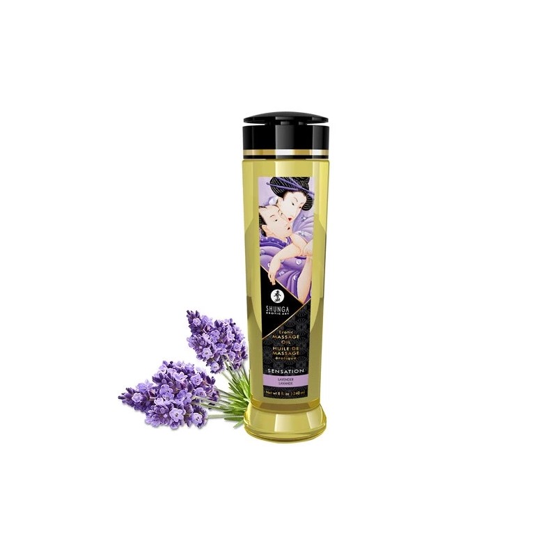 Olejek do masażu - Shunga Massage Oil Sensation Lavender 240 ml